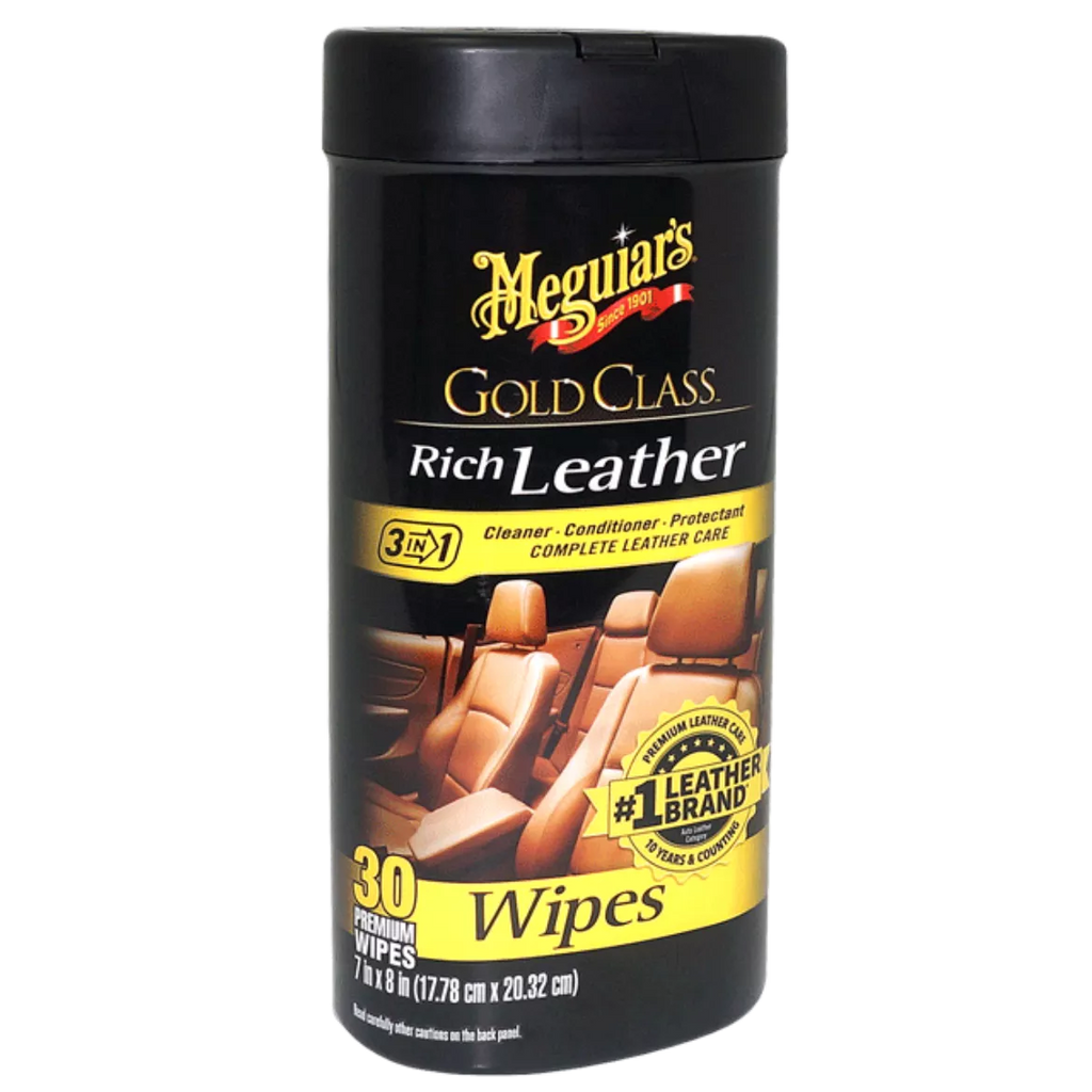 MEGUIARS G10900 GOLD CLASS RICH LEATHER WIPES 30 PKT