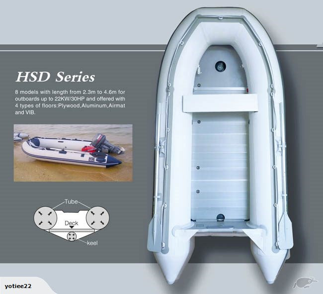 Inflatable Boat HSD 2.3 ,2.7, 2.9,3.2,3.6,4.2