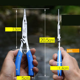 pliers fishing Multi functional tackle tool Accessories scissors line cuter remove hook split ring
