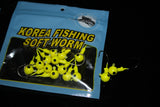 15Pcs/lot crank Jig head hook  fishing hook lead Jig color sent Red hook soft worm fishing accessories