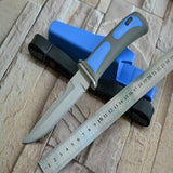 iver Survival Knife  Fixed Blade Outdoor Sanding Surface Tactical Diving Knives Camping Tool wiith Rubber Handle & Belt